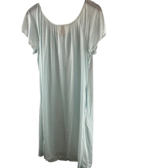 Movie Star Vintage Floral Embroidered Button Down Nylon Nightgown Medium - Picture 6 of 6
